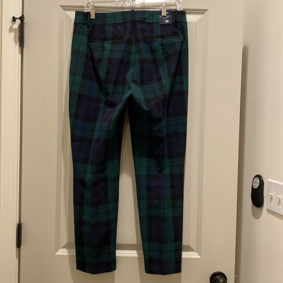 NWT J.Crew Plaid Crop Pant - Picture 2 of 8